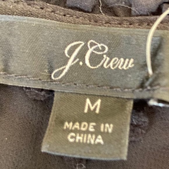 J. Crew Gathered Bib Top in Drapey Swiss Dot Top NWT Size: M - Picture 4 of 5